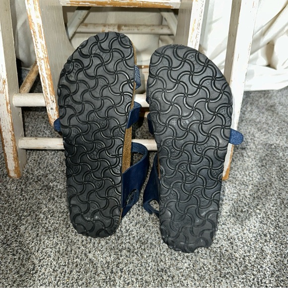 Birki's by Birkenstock Lillie Blue Plaid Strappy Buckle Sandals size US 8 EU 39 - Picture 6 of 6